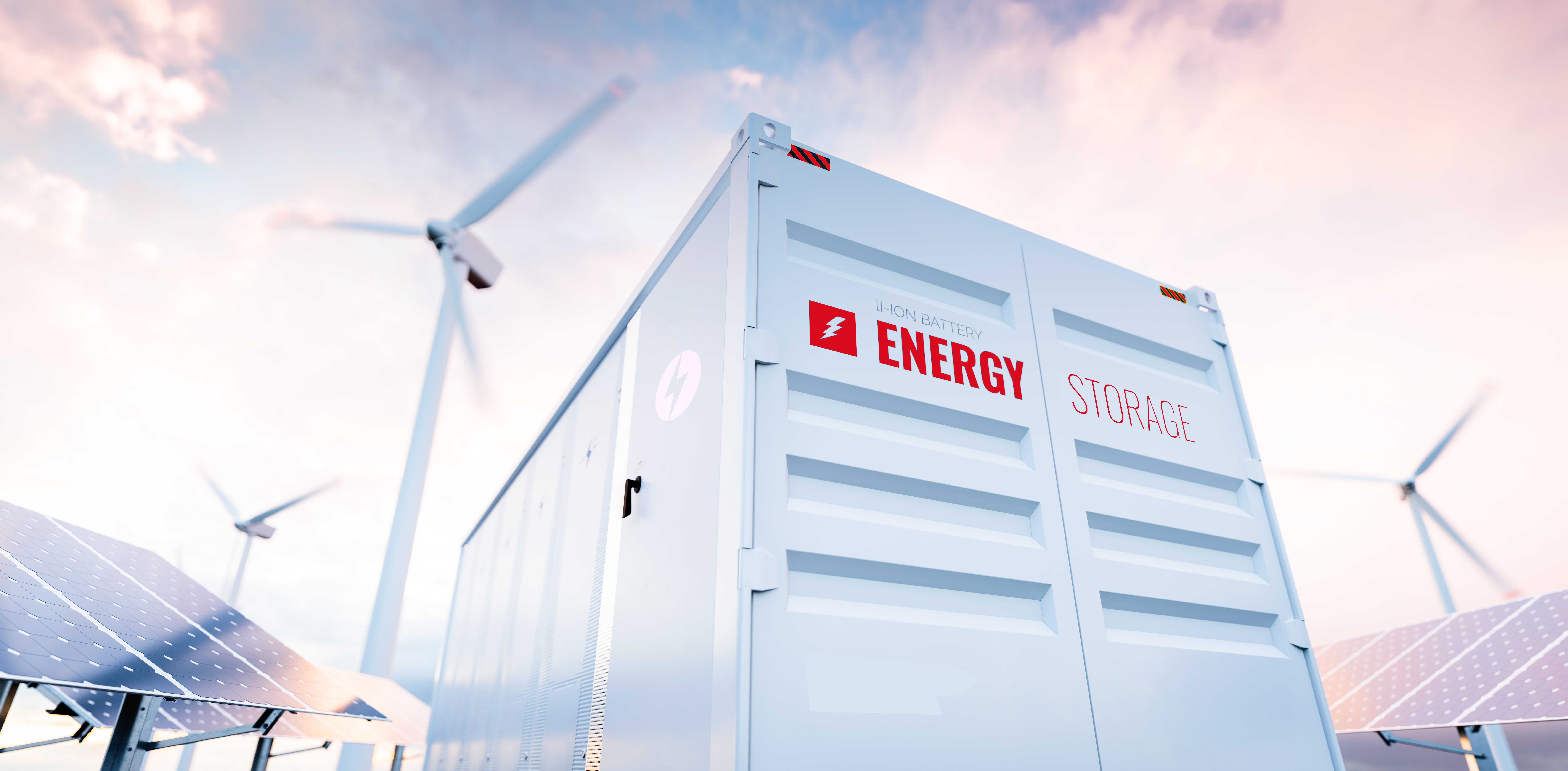 Conceptual Image Modern Battery Energy Storage System 3D Rendering Scholt